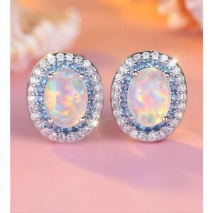 Opal Stud Earrings
